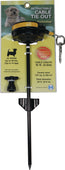 Lixit Corporation - Reflective Retractable Cable Tie Out With Stake