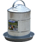 Millside Industries - Double Wall Cone Top Galvanized Poultry Wall Fount