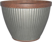 Southern Patio - Pleated Round-rustic Planter (Case of 4 )
