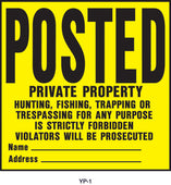 Hy-ko Products Co       P - Posted Private Property Sign (Case of 20 )