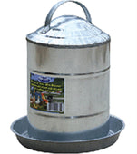 Double Wall Cone Top Galvanized Poultry Wall Fount