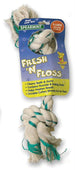 Fresh-n-floss 2-knot Rope Bone Dog Toy