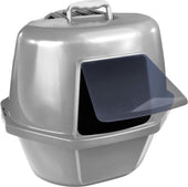 Enclosed Corner Cat Pan With Odor Door And Filter