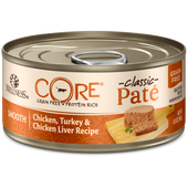 Wellness CORE Grain Free Natural Chicken, Turkey and Chicken Liver Smooth Pate Wet Canned Cat Food