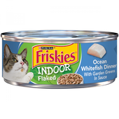 Friskies Selects Indoor Flaked Ocean Whitefish Canned Cat Food