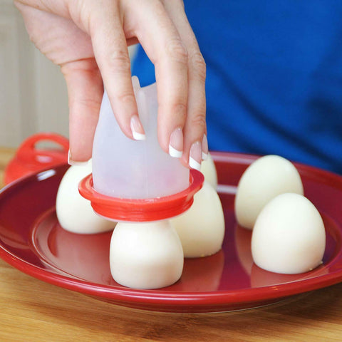 Egglettes Egg Cooker Hard Boiled Eggs without the Shell 4 Egg Cups