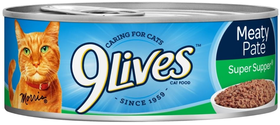 9 Lives Meaty Pate Super Supper Canned Cat Food