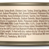 Wellness CORE Natural Grain Free Hearty Cuts Indoor Chicken and Turkey Canned Cat Food