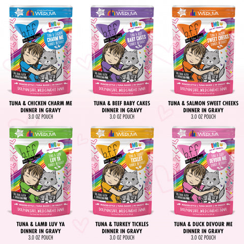 Weruva Grain Free BFF OMG Rainbow A Go Go Cat Variety Pouches Pack