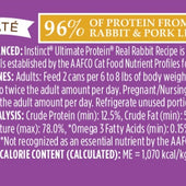 Instinct Ultimate Protein Grain Free Rabbit Natural Canned Cat Food