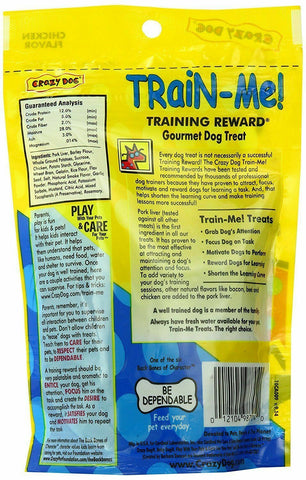 Cardinal Crazy Dog Train-Me! Training Reward Dog Treats, 4 oz. (Set of 3)