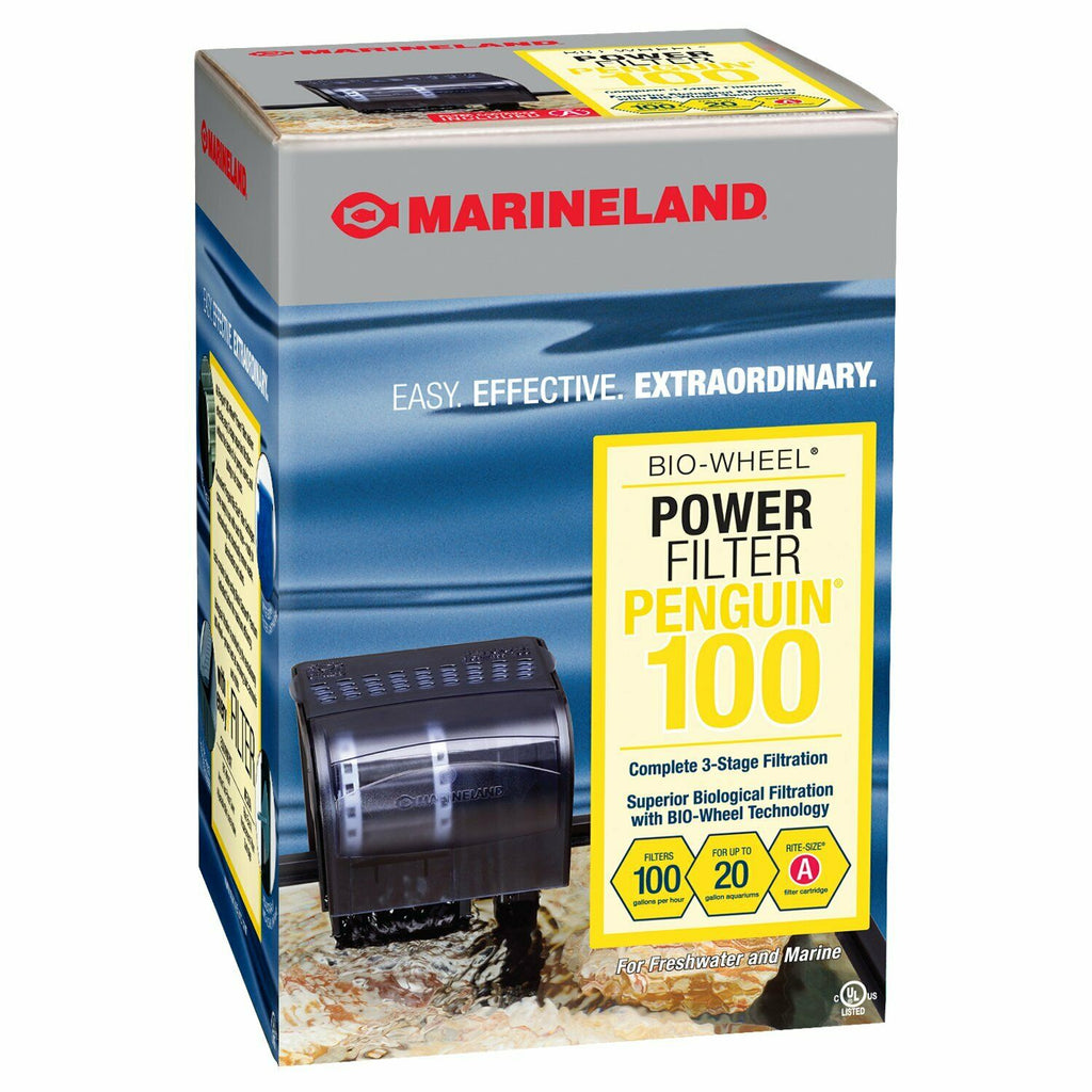 Marineland Penguin Power Filter, Up to 20-Gallon, 100 GPH