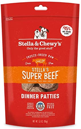 Stella & Chewy's Stella's Super Beef Dinner Patties Freeze-Dried Raw Dog Food, 25-oz Bag