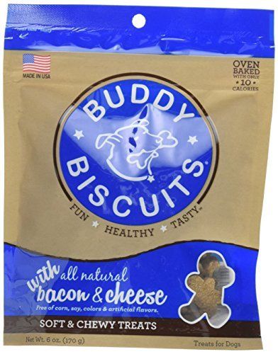 Cloud Star Buddy Biscuits Soft Chewy Dog Treats Bacon Cheese Flavor 6 oz