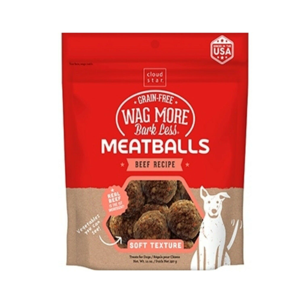 Cloud Star Wag More Bark Less Beef Recipe Meatballs Dog Treats 14 Oz