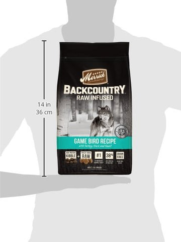 Merrick Backcountry Game Bird Recipe Dry Dog Food 4 lb