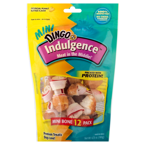 ✨SUPER DISCOUNT✨(Set of 2) Dingo Indulgence Mini Bones Chicken & Peanut Butter