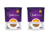 2-Pack - Fruitables Natural Dog Treats Pumpkin & Blueberry Flavor Crunchy 7oz