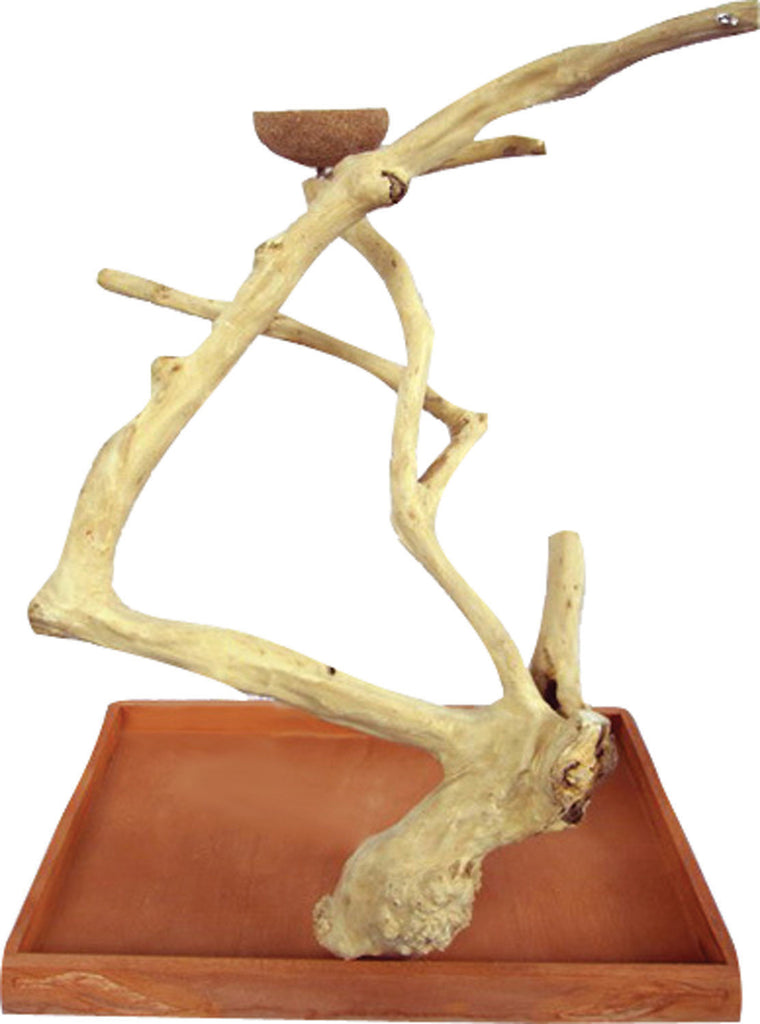 A&e Cage Company - Java Wood Table Top Bird Play Stand
