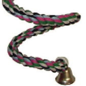 A&e Cage Company - Happy Beaks Cotton Rope Boing With Bell Bird Toy