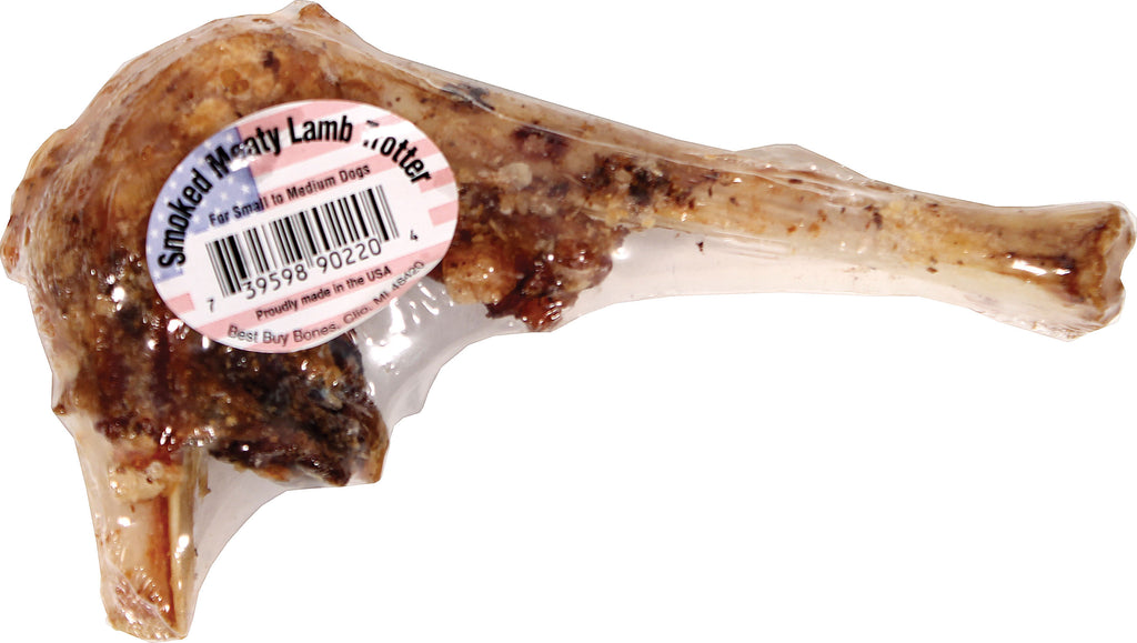 Best Buy Bones - Smoked Meaty Lamb Trotter Dog Chew (Case of 25 )