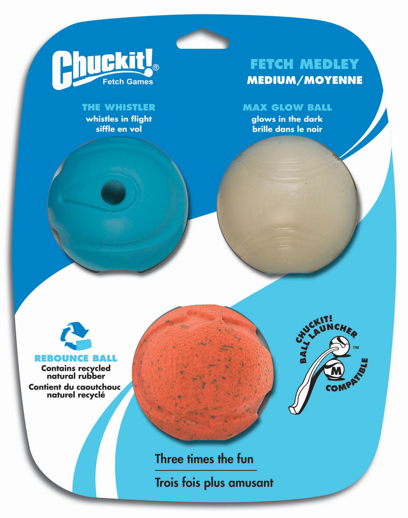 Canine Hardware Inc - Chuckit! Fetch Medley Glow/whistle/rebounce