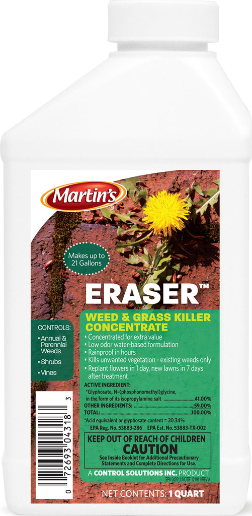 Control Solutions Inc - Martin's Eraser Weed And Grass Killer Concentrate