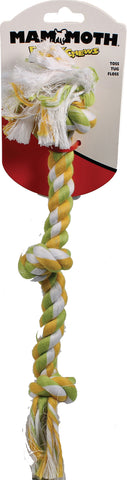 Mammoth Pet Products - Mammoth Flossy Chews Color 3 Knot Rope Tug