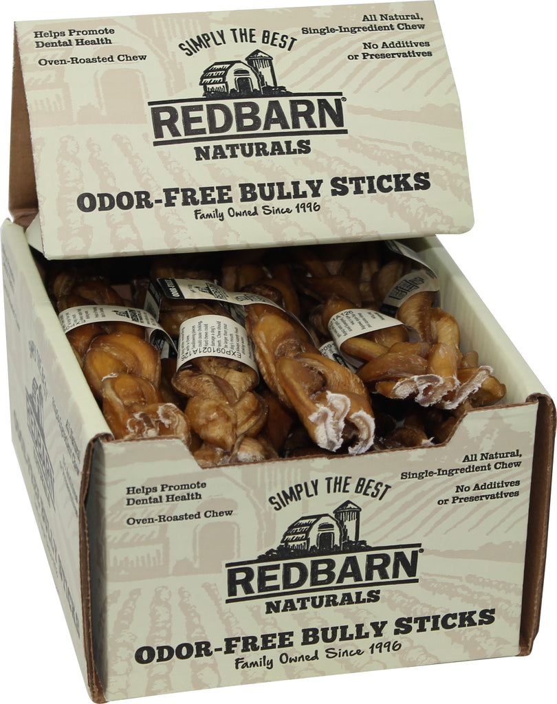Redbarn Pet Products Inc - Redbarn Naturals Odor Free Braided Bully Stick (Case of 20 )