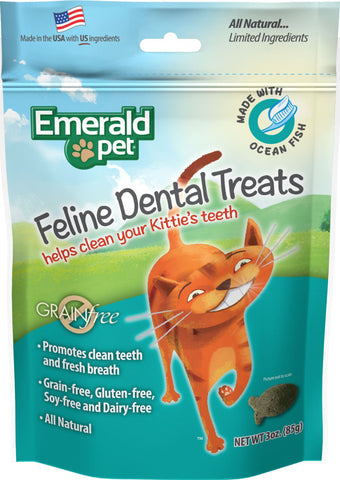 Emerald Pet Products Inc - Emerald Pet Feline Dental Grain Free Treats