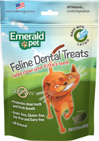 Emerald Pet Products Inc - Emerald Pet Feline Dental Grain Free Treats