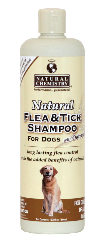 Natural Chemistry - Natural Flea & Tick Shampoo With Oatmeal For Dogs