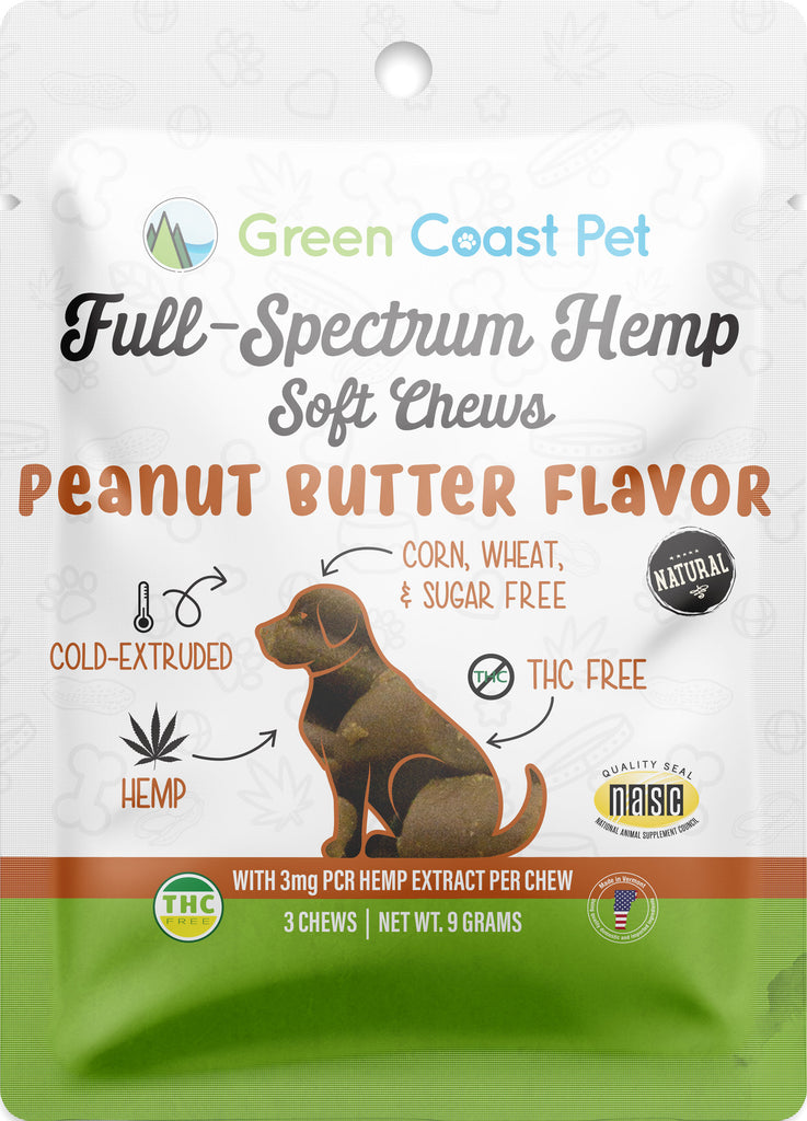 Green Coast Pet - Trial-size Full-spectrum Soft Chews For Dogs