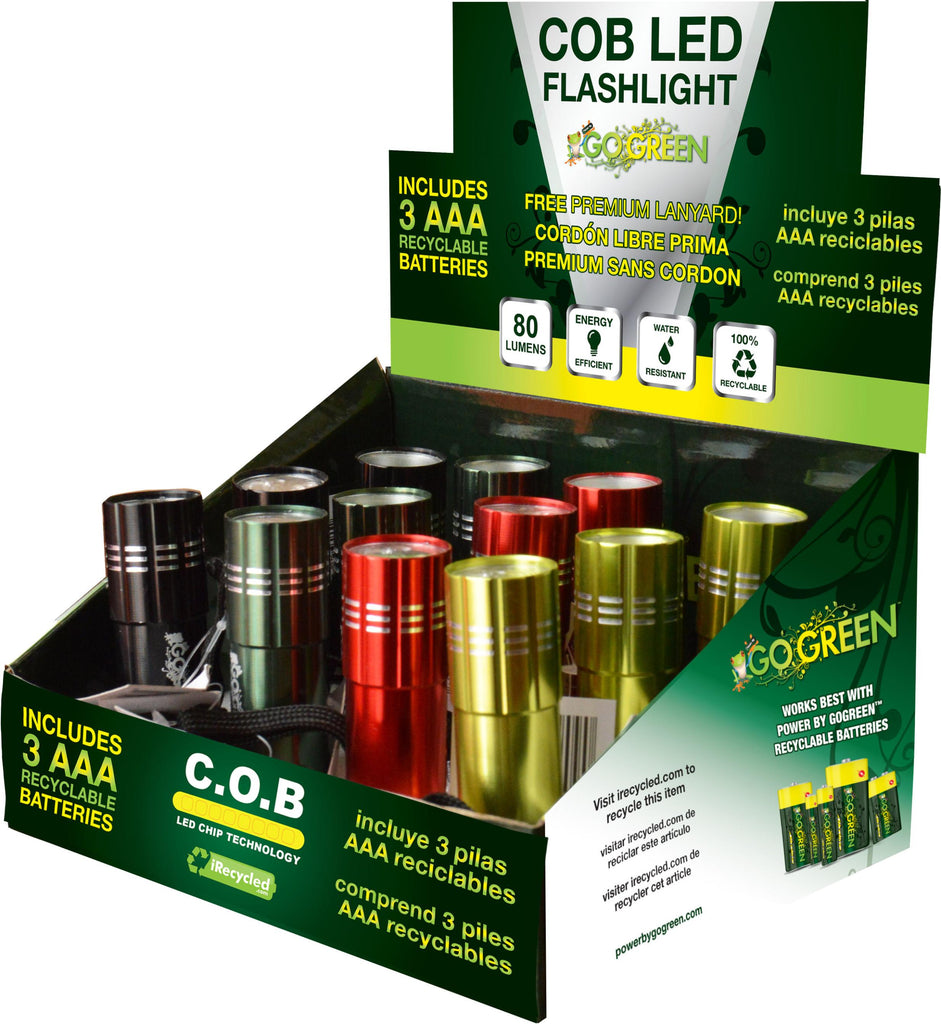 Gogreen Power Inc. - Gogreen Cob Led Flashlight Display
