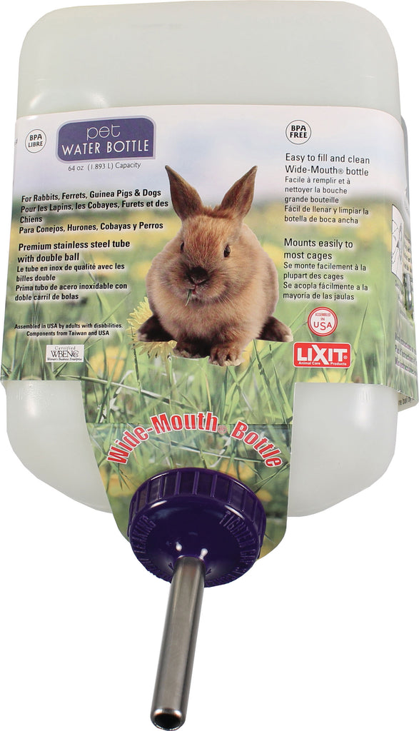 Lixit Corporation - Lixit Wide Mouth Rabbit Water Bottle