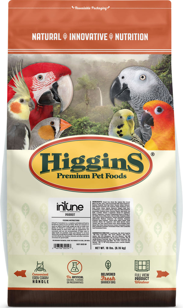 Higgins Premium Pet Foods - Higgins Intune Complete Diet Parrot
