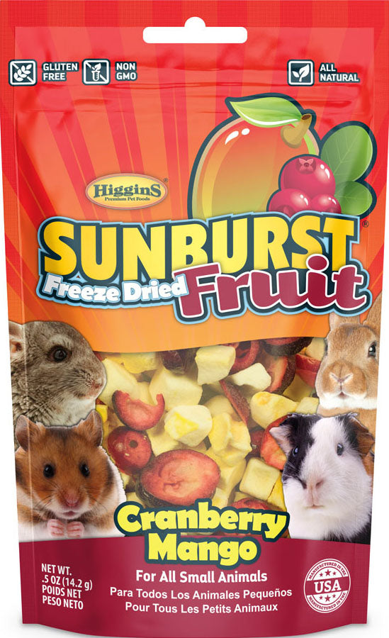 Higgins Premium Pet Foods - Sunburst Freeze Dried Fruits For Small Animals