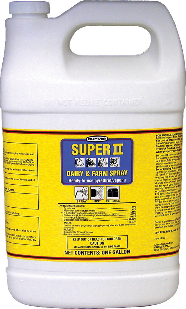 Durvet Fly             D - Durvet Super Ii Dairy & Farm Spray Rtu (Case of 2 )