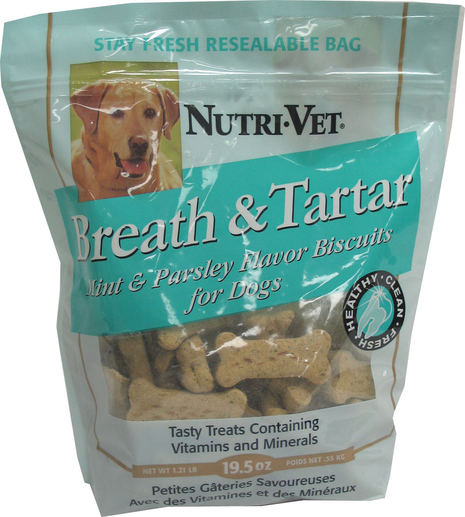 Nutri-vet Wellness Llc  D - Nutri-vet Breat & Tartar Biscuits For Dogs