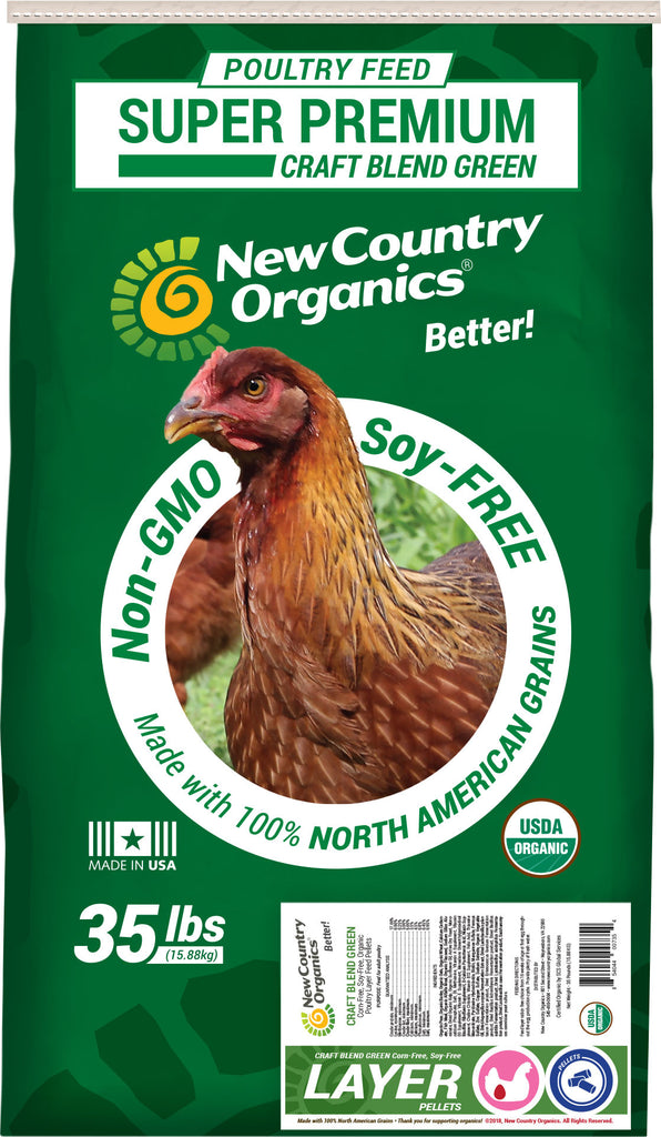 New Country Organics - Craft Blend Green Organic Layer Pellet Corn-free