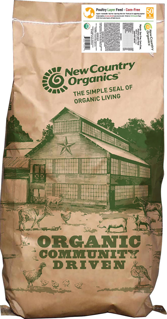 New Country Organics - Certified Organic Corn-free Layer Feed