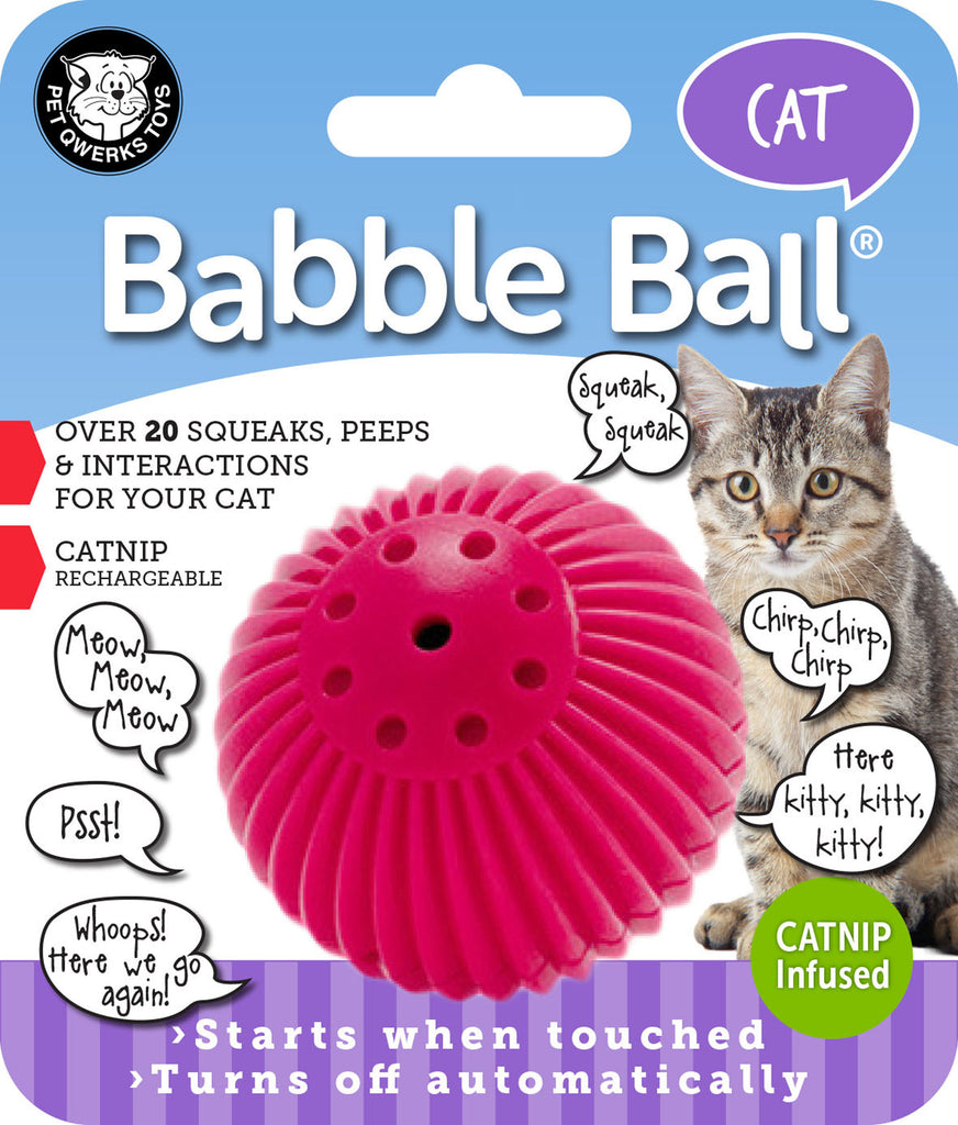 Pet Qwerks - Babble Ball With Catnip
