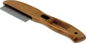 Paws-alcott-Bamboo Groom Rotating Flea Comb W-77 Pins