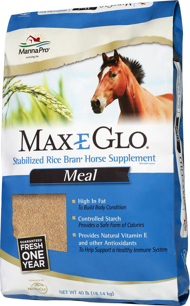 Manna Pro-feed And Treats - Max-e-glo Rice Bran Meal Horse Supplement