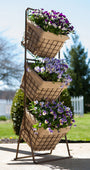 Panacea Products - 3 Tier Harvest Baskets Planter Stand