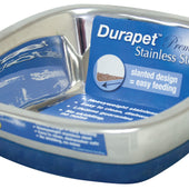 Ourpets Company - Durapet Stainless Steel Square Bowl