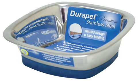 Ourpets Company - Durapet Stainless Steel Square Bowl