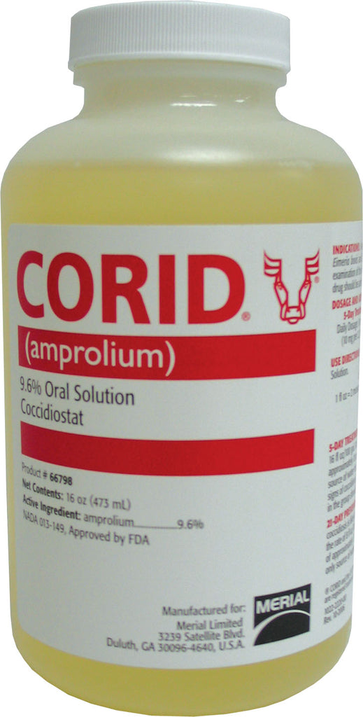 Huvepharma Inc.        D - Corid 9.6% Oral Solution For Calves