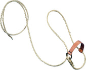 Beiler's Manufacturing - Halter With Lead And Leather Nose Strap