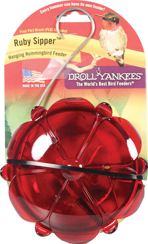 Droll Yankees Inc - Ruby Sipper Window Hummingbird Feeder